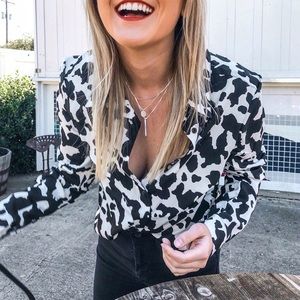 Cow print shirt